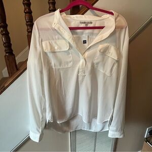 GAP White Button Down Casual  Top NWT